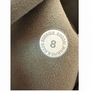 Lululemon Align Wide Leg Crop Pants Olive Green High Rise Buttery Soft Size 8